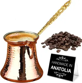 Hakan 729105919351 Turkish Coffee Pot Stove Top Water Boiler Maker Butter Chocola