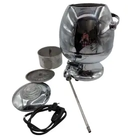 225b Hamilton Beach 40 Cup Electric Coffee Percolator Silver Chrome Model 120-120 V