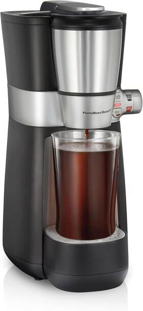 Hamilton Beach 42501 Convenient Craft Rapid Cold Brew And Hot Coffee Maker Single Serve Ground