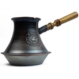 Handcraftoria 759627587820 Handmade Armenian Coffee Pot 27 Fl Oz 800ml - Copper Jazva Turkish Arabic
