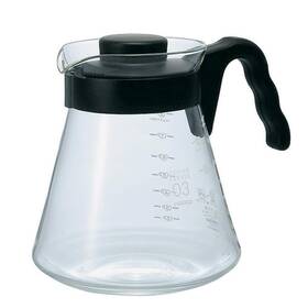 Hario 699234047303 V60 Glass Coffee Server 1000ml Black