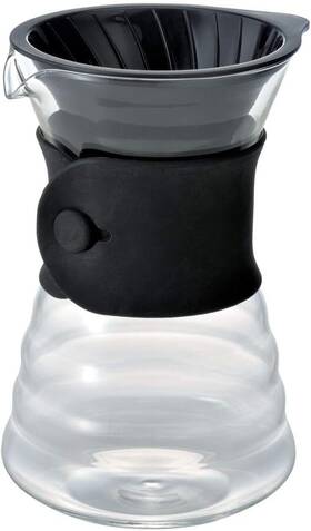 Hario 977642142558 V60 Drip Coffee Decanter 700ml - Black Open Box