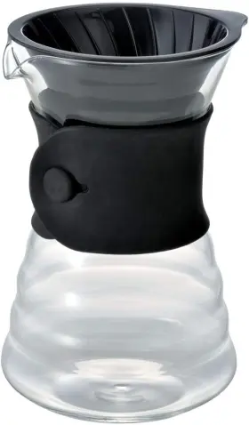 Hario 977642142558 V60 Drip Coffee Decanter 700ml - Black Open Box