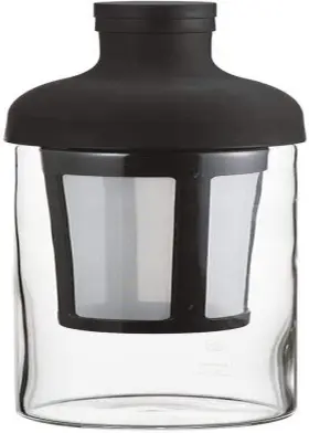 Fic-70-b Hario Cold Brew Coffee Wine Bottle 650ml Black