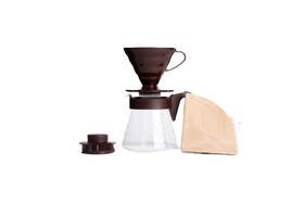 Hario Vcsd02cbr V60 Pour Over Coffee Starter Set Size 02 Brown
