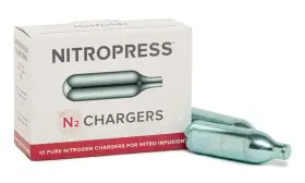 Hatfields London 060611860030 Nitropress Coffee Cocktail Chargers Use With Instant Nitrogen Dif