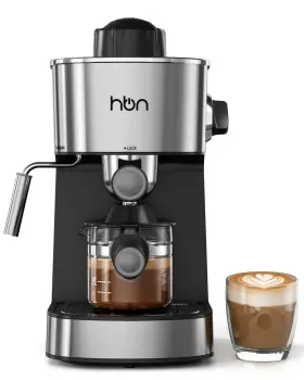 6819 Hbn Espresso Machine 3.5bar Cappuccino And 4 Cups Black Stainless Steel