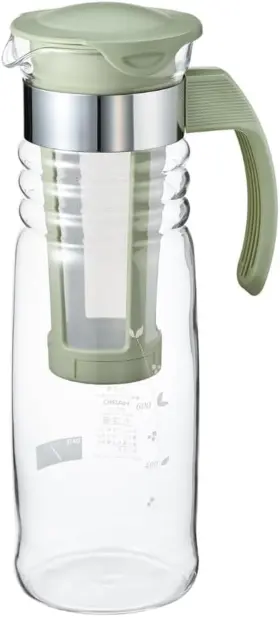 Hcc-12-sg  Inch Mizudashi Cold Brew Tea Maker 1200ml Smoky Green