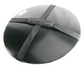Heininger 5996 Black Fire Pit Cover With Carrying Handle 19 Inch X 2