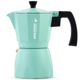 Holstein Housewares 813966027970 6 Cup Aluminum Stovetop Espresso Maker And Moka Pot - Great Tasting Traditi