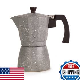 Holstein Housewares B018r3mxvu - 6 Cup Aluminum Stovetop Espresso Maker And Moka Pot