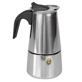 Home Basics 781147559162 Stainless Steel Stove Top Espresso Coffee Maker Silver Polished Make