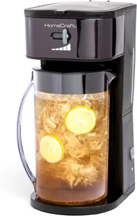 Homecraft 695641393156 3-quart Iced Coffee And Tea Maker With Filter Basket Flavor Enhancer