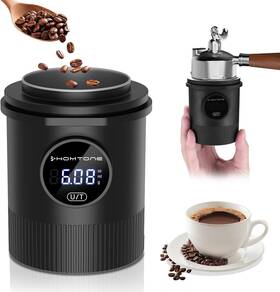 Homtone Nk-0736 Dosing Cup And Coffee Scale Combo Fit With 58mm Portifliter Black