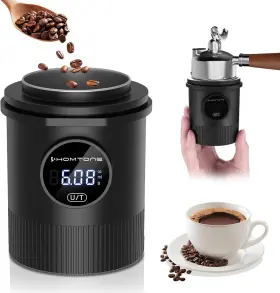 Nk-0736 Homtone Dosing Cup And Coffee Scale Combo Fit With 58mm Portifliter Black