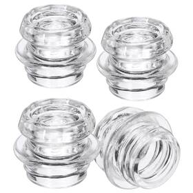 Hoowen Hwusn00066 4 Pack Coffee Percolator Glass Top Replacement Clear Small