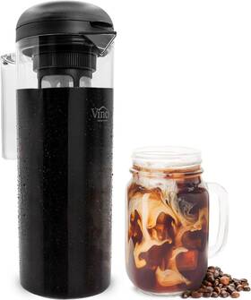 Housewares E23110 Cold Brew 360 1.4l Coffee Maker Featuring Patented Dual Filter Br