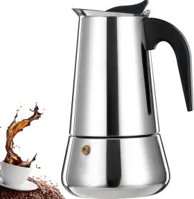 Huaidudu Outlook.com 705353190193 Stainless Steel 4-cup Moka Pot Espresso Maker For Home And Camping