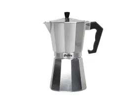 Hudson Valley 798319213114 Classic Stovetop Espresso Maker Italian 6 Cups Silver Polish