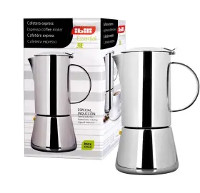 Ibili 411922084337 Espresso Coffee Maker Essential For 4 Cups Of Stainless Steel Silver 12 X 1
