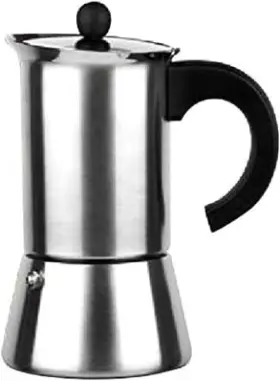611306 Ibili Indubasic Espresso/coffee Maker For 6 Cups 22 X 15 12 Cm Silver/black