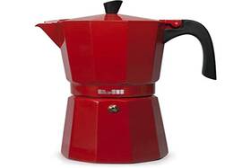 Ibili 612312 Bahia Express Moka Pot Red 12 Cups 600 Ml Aluminium