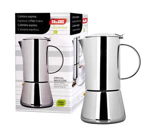 Ibili 620304 Espresso Coffee Maker Essential For 4 Cups Of Stainless Steel Silver