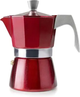 623206 Ibili Puma Espresso Coffee Maker Evva Red 6 Cups Aluminium 30 X Cm