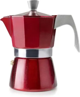 623209 Ibili Az Flag Espresso Coffee Maker Evva Red 9 Cups 30 X Cm