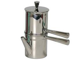Ilsa 000409002072 Stainless Steel Neapolitan Coffee Maker With Spout 6 Cup
