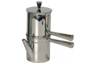 Ilsa 000409002072 Stainless Steel Neapolitan Coffee Maker With Spout 6 Cup