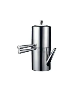 Ilsa 000409002171 Stainless Steel Neapolitan Drip Coffee Maker With Spout 9 Cup