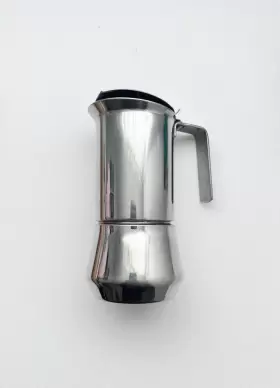 8824 Ilsa 95 Stainless Steel Stovetop Espresso Maker 3 Cup Made In Italy Mint