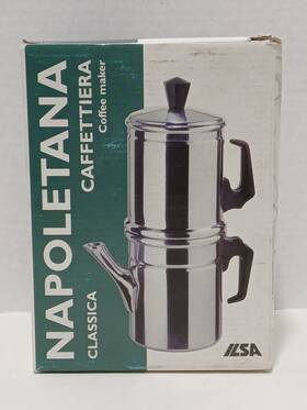 Ilsa Art.4 Neapolitan Classica Napoletana Caffettiera 3 - 4 Cup Flip Espresso Pot