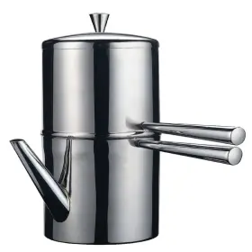 B004be9cci Ilsa Stainless Steel Neapolitan Drip Coffee Maker Spout 3 Espresso Cups 10 Oz