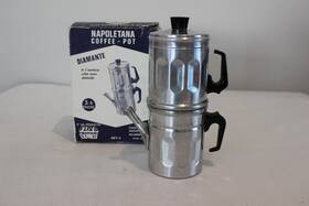 Ilsa Express 000409000634 Made In Italy Vintage Nos Diamante Neopolitan Style Stovetop Coffee Pot