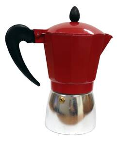 Imusa 094046000445 Usa B120-42t Aluminum Stovetop Coffeemaker Espresso Machine 3-cup Red