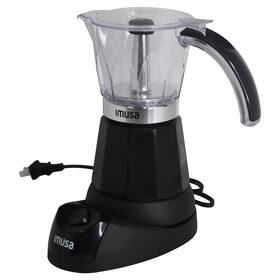 Imusa 094046182349 6 Or 3cup Electric Espresso Maker Black