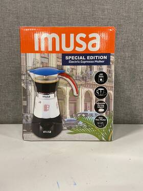 Imusa 094046182356 Electric Espress Maker Red - Prepares Up To 6 Cup