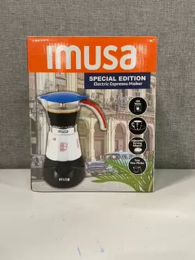 Imusa 094046182356 Electric Espress Maker Red - Prepares Up To 6 Cup