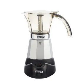 Imusa 094046182363 36 Cup Electric Espresso Maker With Detachable Base Silver