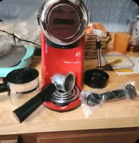 4530973 Imusa Electric Espresso Maker Cappuccino Maker. 4 Cup