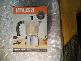 Imusa B120-43v 6-cup Aluminum Moka Pot Coffee Italian Espresso Maker