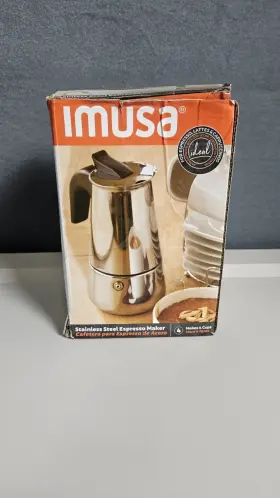 B120-22062m Imusa B12022062m Cafetera Stainless Steel Stovetop Espresso Coffee Maker 6-cup