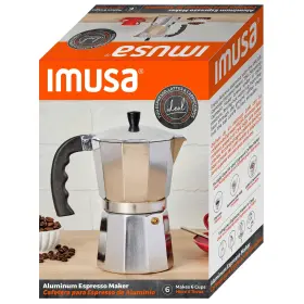 Lizo-1 Imusa 6cup Cast Aluminum Stovetop Coffeemaker New Upgrade Free Shipping