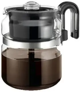 Inc 445021166190 One-all Stovetop Percolator 8 Cup 7 Inch Dia. X 5.6 H Black Handle