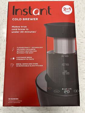 Instant Pot 86538305 New 2in1 Cold Brew Electric Coffee Maker 32 Ounces
