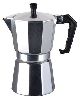 J&v Textiles 618718399165 Stovetop Espresso And Coffee Maker Moka Pot For Classic Italian Cuban Caf