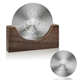 Jp-epss-58.5-u1 Jopgeey 58.35mm Espresso Puck Screen With Stand 0.9mm 150 M Ultra Silver