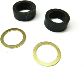 Uo-605609 Jts A Pair Of Steamer Parts Sight Glass Gaskets And 0.875 Inches Black Gold
